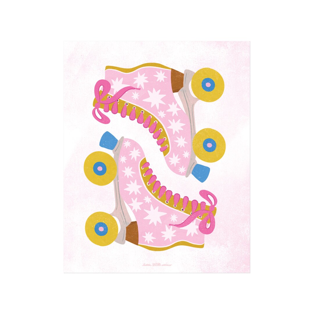 Brand New Roller Skates Art Print Etsy