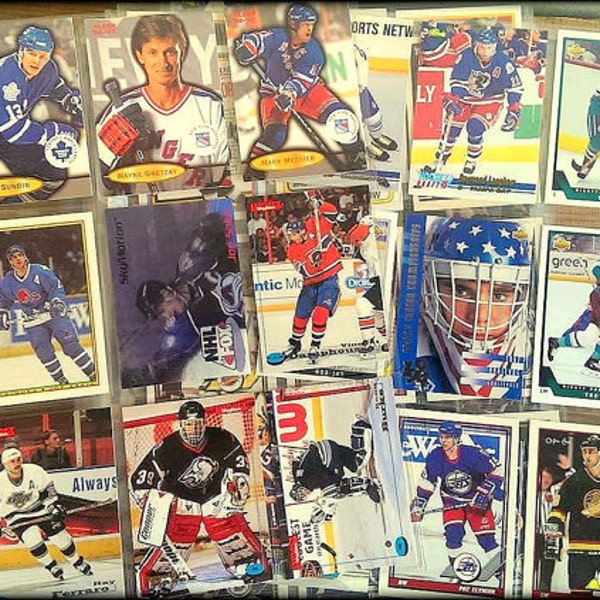 837 Vintage Hockey-Sports Cards-Paper Epherma-Crafts-Collage-Scrapbooking-TheNomadsSanctum.etsy.com