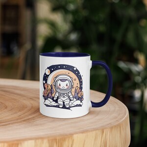 Taza de malvavisco bebé astronauta