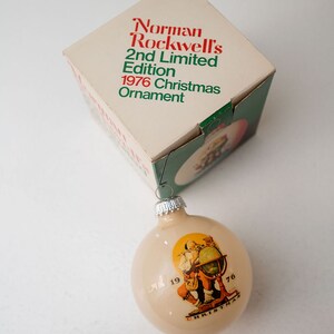 1976 Norman Rockwell Christmas Ornament