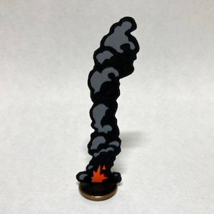 Smoke Flame Token Elimination Marker for Wargames