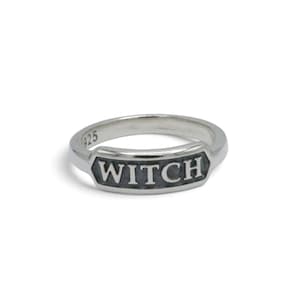 WITCH Ring - Handmade Sterling Silver Witch Ring, handmade by Sam Ryde in the UK.