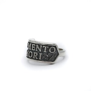 Memento Mori Ring - Sterling Silver 925 Memento Mori Ring - Handmade in the UK by Sam Ryde image 5