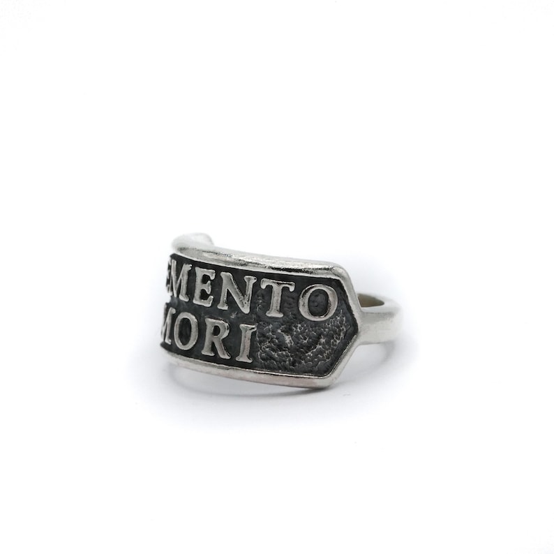 Memento Mori Ring - Sterling Silver 925 Memento Mori Ring - Handmade in the UK by Sam Ryde image 5