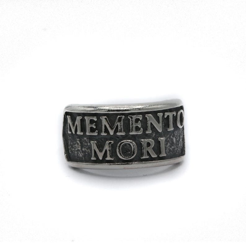 Memento Mori Ring - Sterling Silver 925 Memento Mori Ring - Handmade in the UK by Sam Ryde image 1