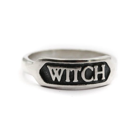WITCH Ring - Handmade Sterling Silver Witch Ring, handmade by Sam Ryde in the UK.