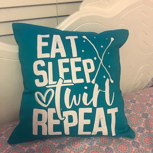 Baton twirler pillow, baton twirler gift, baton gift, twirler room, throw pillow, majorette pillow, twirl pillow, feature twirler pillow,