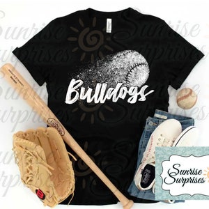 Bulldogs baseball shirt / school spirit shirt / Bulldogs baseball / baseball / Bulldogs school shirt