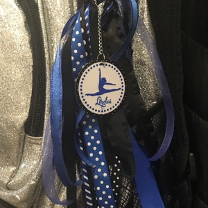 Bag tag - luggage tag for Baton twirler feature twirler competitive twirler majorette