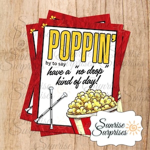 Baton Wettbewerb Good Luck Cards / Baton Twirler Karten / Poppin By to Say / Twirling Konkurrenzkarte / Twirling Geschenk / No Drop Karte