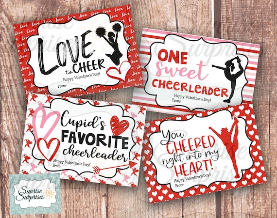 Cheer Valentine Card, Cheer coach valentine card, cheer valentine card, Cheer, Valentine's day card PRINTABLE, DIY Print