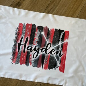 Baton twirler pillow, baton twirler gift, baton gift, twirler room, majorette pillow, twirl pillow, feature twirler pillow, pillowcase