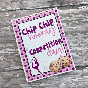 Cartões de boa sorte para competição de bastão/cartões de giro de bastão/chip chip Hooray bastão/recital de bastão boa sorte