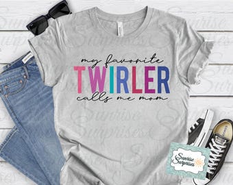 Majorette Mom T-Shirt | Baton Twirling Mom Shirt