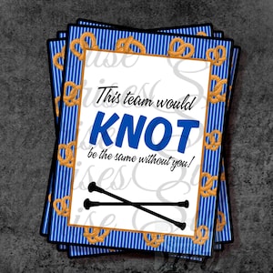 Cartes de chance pour le concours de matraques / Cartes de twirler de matraque / Cartes de bretzels / Knot be the same / Twirling imprimable / Majorette