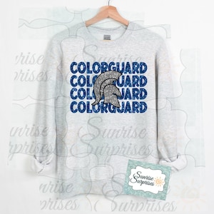Colorguard Sweatshirt or T-shirt | Cologuard Spartans