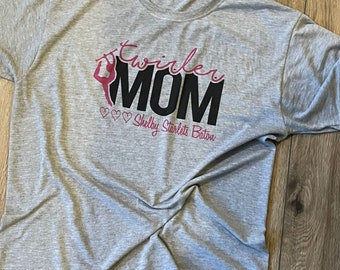 Twirler Mom T-Shirt - Personalized Team Name