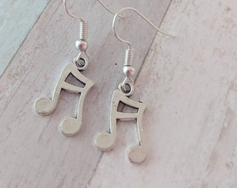 cute icon studs Music lovers music jewelry Garage band charms Musician jewelry Picture jewelry Vinyl record earrings