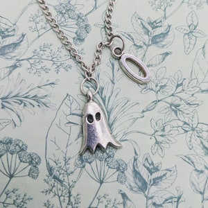 Ghost necklace, ghost jewelry, ghost lover gifts, personalized gifts, bff gifts, Halloween necklace, paranormal gifts, Halloween jewelry,