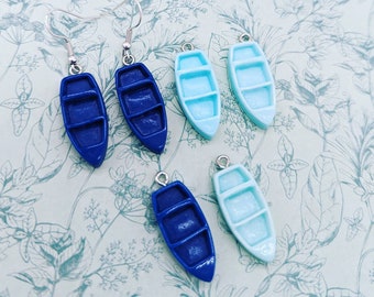 Boot Ohrringe, Statement Ohrringe, Statement Schmuck, kawaii Ohrringe, Segelohrringe, Segelboot Ohrringe, Segelboot Ohrringe, nautische Geschenke,
