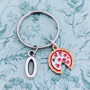 Pizza Keychain, pizza keyring, pizza bag accessories, gifts for pizza lovers, chef graduation gifts, foodie gifts, gifts for teenagers,