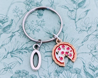 Llavero de pizza, llavero de pizza, accesorios de bolsa de pizza, regalos para amantes de la pizza, regalos de graduación de chef, regalos gourmet, regalos para adolescentes,
