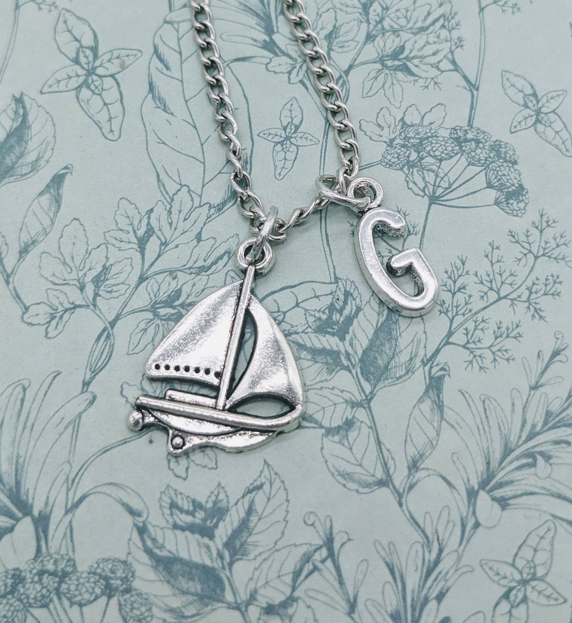 Boat Necklace Boat Jewellery Boat Lover Gifts Sailing Boat Etsy UK