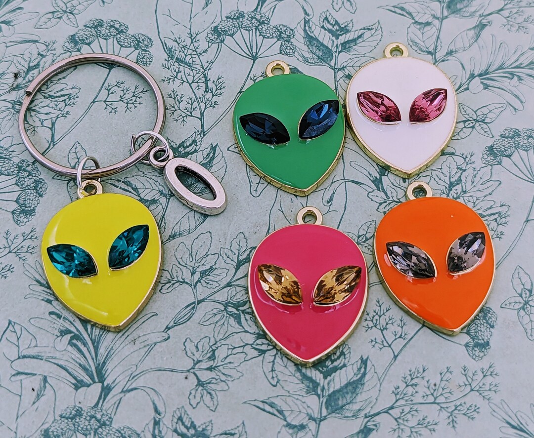 Alien Keychain, Alien Keyring, Alien Believer Gifts, UFO Keychain, UFO ...