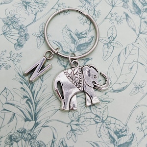 Elephant keyring, gifts for elephant lovers, animal keyring, lucky elephant, elephant accessories, personalised keyring, elephant gifts,