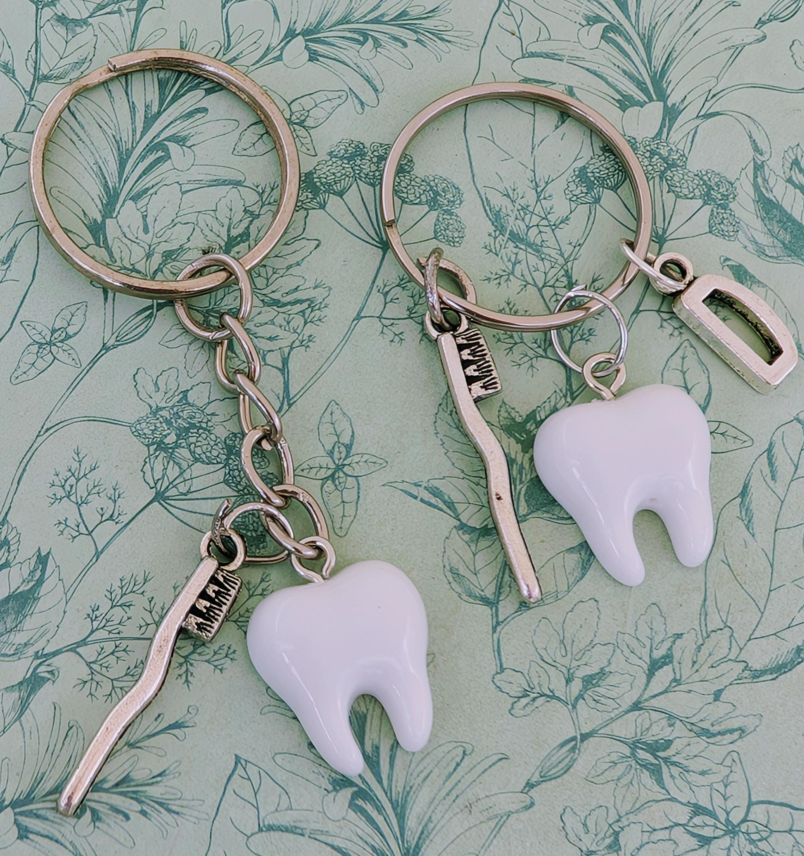 Dentist Themed Keyring, Dentist Gifts, Dental Lover Gifts, Secret