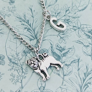 Pug necklace, pug lover gifts, pug jewelry, dog necklace, dog jewelry, dog lover gifts, sister gifts, pug fan gifts, personalised necklace,