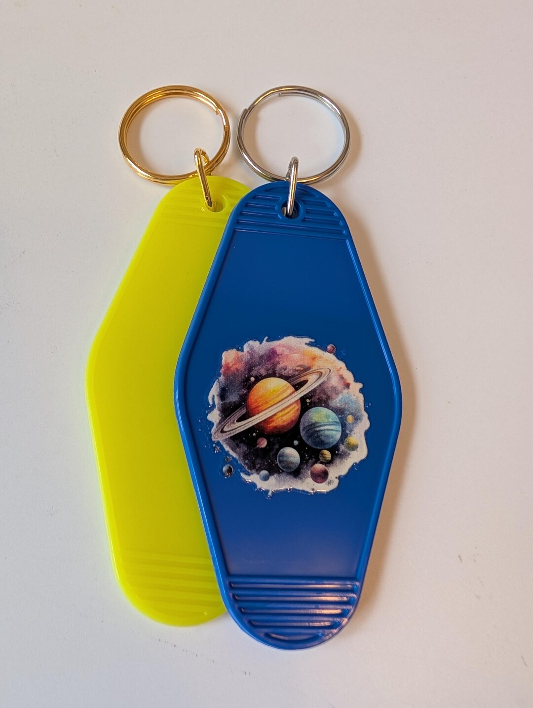 Space Planet Keyring, Motel Keyrings, Retro Motel Keychain, Space Lover ...