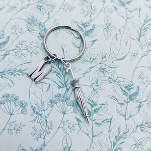 Umbrella keychain, personalised keyrings, umbrella gifts, teacher gift, fandom gifts, birthday gifts, Poppins gifts, bff gifts, sister gifts