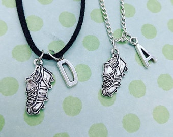 Sports necklace, football necklace, sports gifts, football lover gifts, sports jewelry, initial necklace, bff gifts, coach gifts, gifts