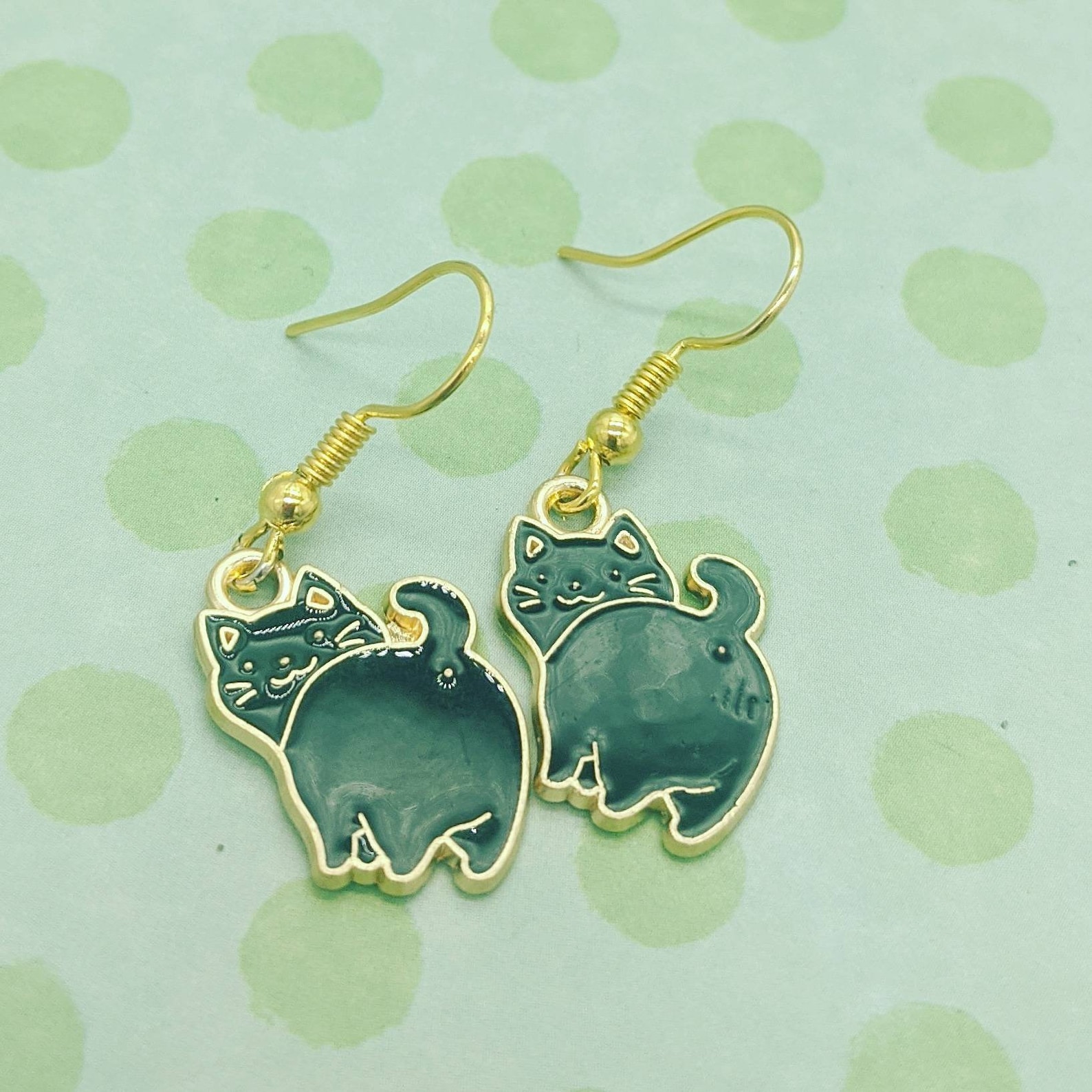 Cat Earrings Cat Jewellery Kitten Earrings Sister Gifts Etsy UK