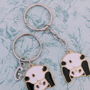 Cute panda bear keyring, panda bear keychain, panda bear lover gifts, gifts for panda bear lovers, panda charm, panda accessories, zoo lover