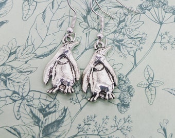 Penguin earrings, Penguin jewellery, penguin lover gifts, bff gifts, sister gifts, birthday gifts, cute earrings, bird earrings, bird gifts,
