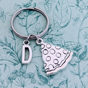 Pizza keychain, pizza keyring, pizza lover gifts, foodie keychain, foodie gifts, chef keychain, chef gifts, food lover gifts, food inspired