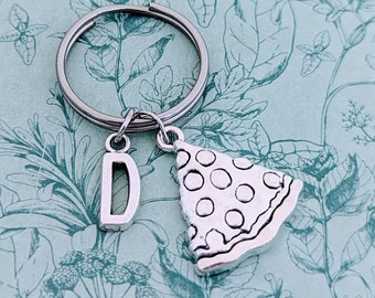 Pizza sleutelhanger, pizza keyring, pizza minnaar geschenken, foodie sleutelhanger, foodie geschenken, chef-kok sleutelhanger, chef-kok geschenken, voedsel minnaar geschenken, voedsel geïnspireerd