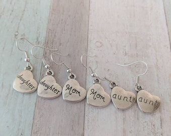 Mom Daughter Earring - Etsy UK