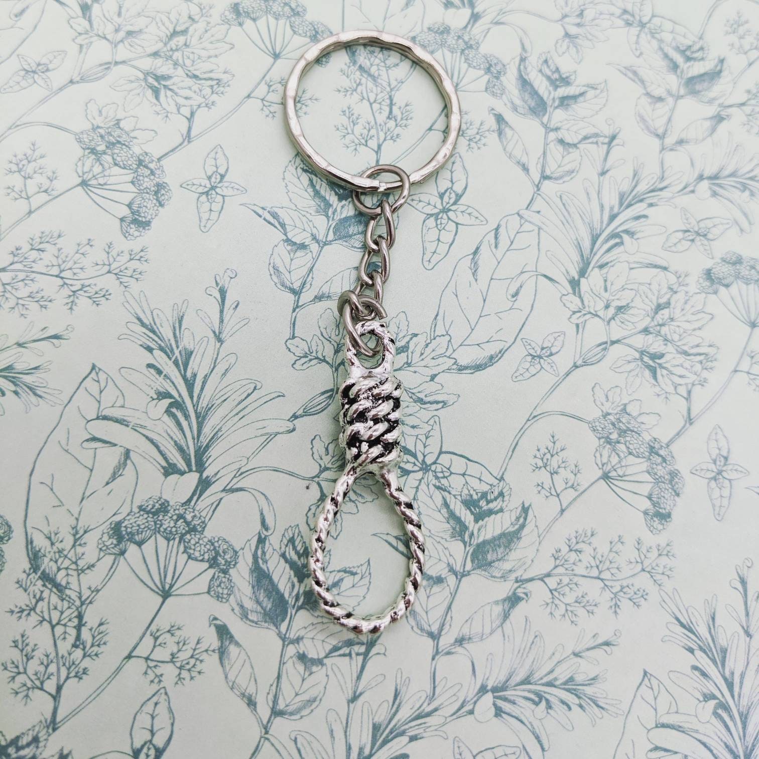 Noose Keychain, Gothic Gifts, Gothic Keychain, Emo Gifts Noose Keychain, Gothic Gifts, Gothic Keychain, Emo Gifts