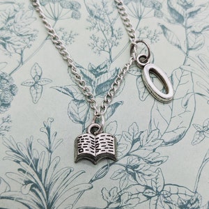 Book necklace, book lover gifts, book worm, Liberian gifts, author necklace, author gifts, writer gifts, reading lover, gift for book lover,