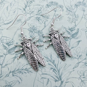 Orecchini cicala, gioielli cicala, regali per gli amanti delle cicale, orecchini insetto, regali per gli amanti degli insetti, gioielli insetto, regali bff, regali per sorelle, idea regalo