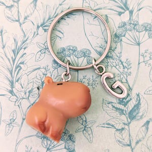 Llavero de carpincho, llavero de carpincho, regalos para amantes de los carpinchos, con temática de carpincho, llavero de animales, regalos para veterinarios de vida silvestre, regalos para graduados de veterinaria,