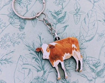 3 Portachiavi Mucca Delle Highland In Silicone - Simpatici Accessori Auto A Forma Di Animale Con Pelo Morbido, Ciondoli Per Borse E Chiavi (Set 3 Colori) - 3