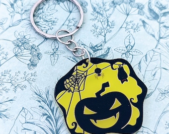 Pumpkin keychain, pumpkin gifts, pumpkin lovers, Halloween keychain, Halloween accessories, spooky gifts, Halloween gifts, horror lovers ,