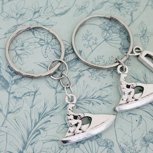 Jetski-sleutelhanger, cadeaus voor sportliefhebbers, sportthema, watersportliefhebbers, jetski-liefhebbers, jetski-accessoires, sportaccessoires, jetski