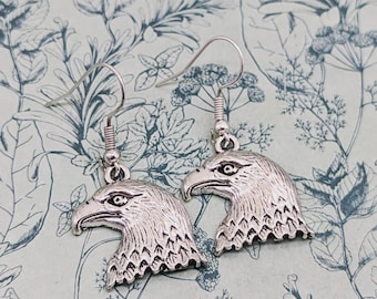 Eagle earrings, eagle jewelry, eagle lover gifts, American eagle, eagle inspired, birds of prey, bird keeper gifts, bird watcher gifts,