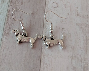 Dachshund earrings, dachshund jewelry, dog earrings, dog jewelry, gifts for her, animal earrings, animal jewelry, anniversary gifts