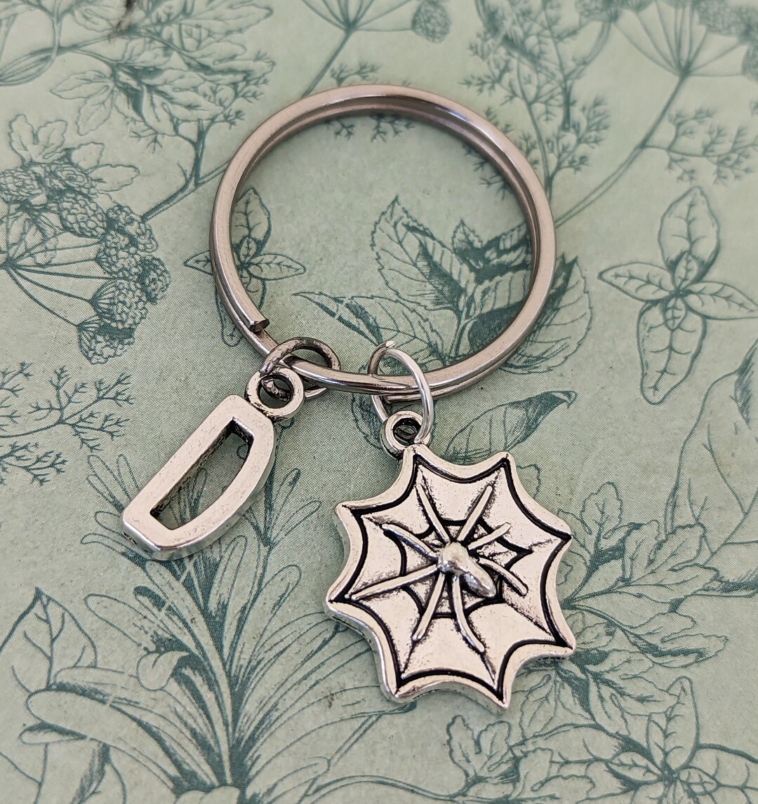 Spider Keyring, Spider Web Keychain, Spider Lover Gifts, Spider ...